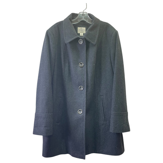 Coat Peacoat By St Johns Bay In Grey, Size:Xl