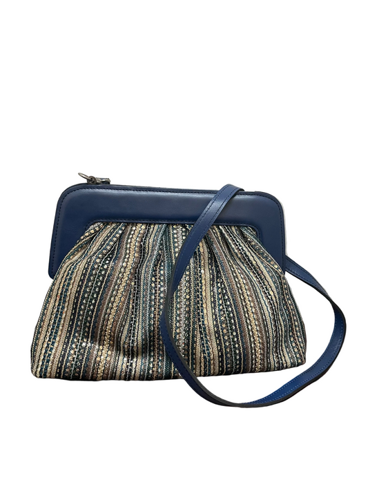 Handbag Designer By Patricia Nash In Blue & Gold, Size:Medium