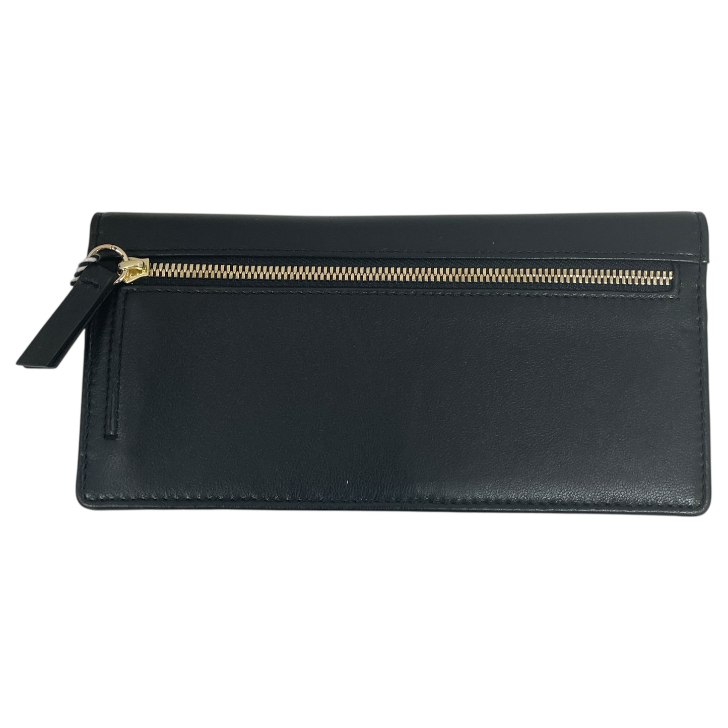 Wallet Leather By THACKER In Black, Size:Large