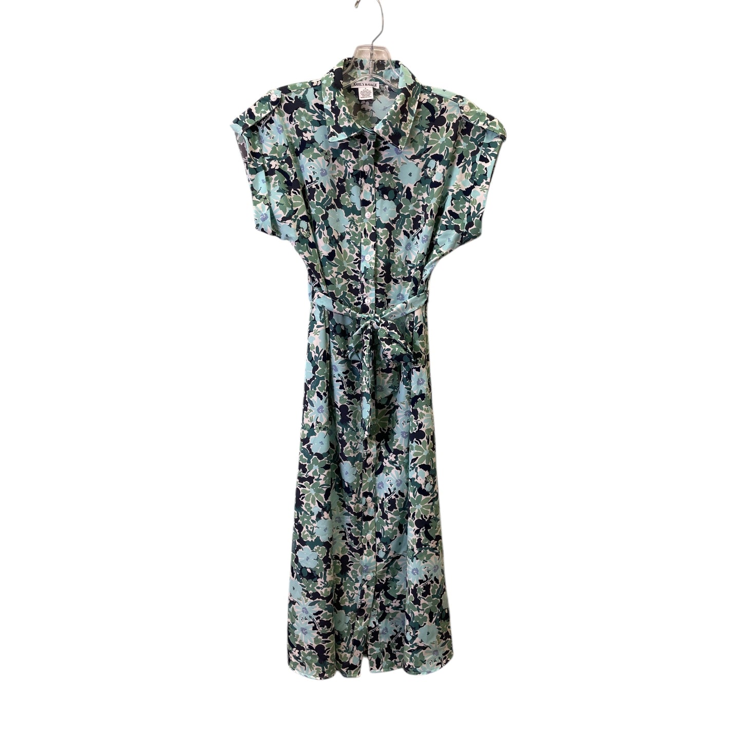 Dress Casual Midi By Ashley & Sage In Green, Size:S