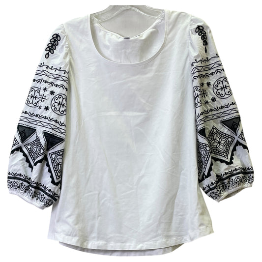 Top Ls By Chicos In Black & White, Size:M