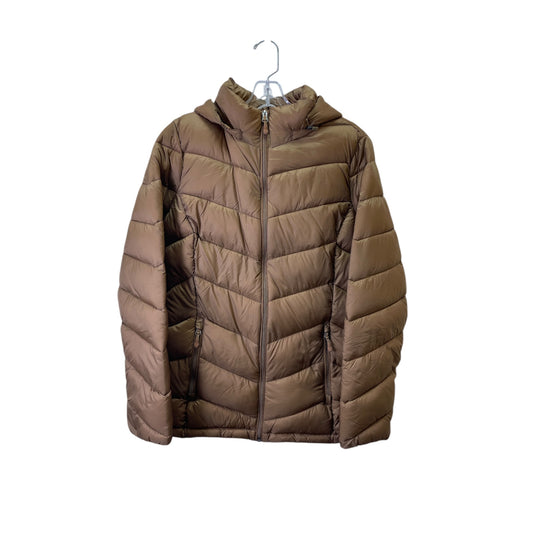 Jacket Puffer & Quilted By Charter Club In Tan, Size:M