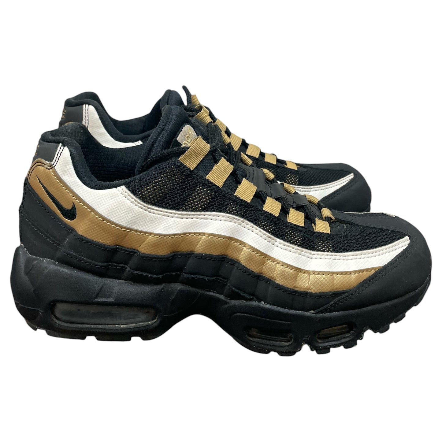 Shoes Sneakers By Nike In Black & Gold, Size:6.5