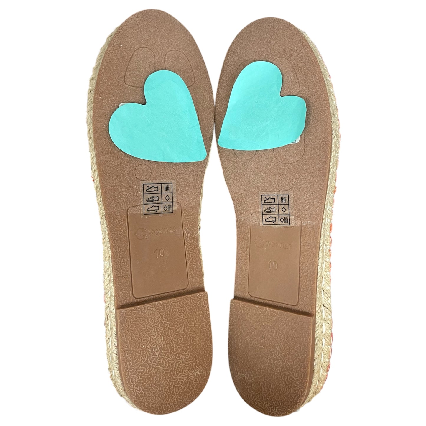 Shoes Flats By C Wonder In Orange & Pink, Size:10