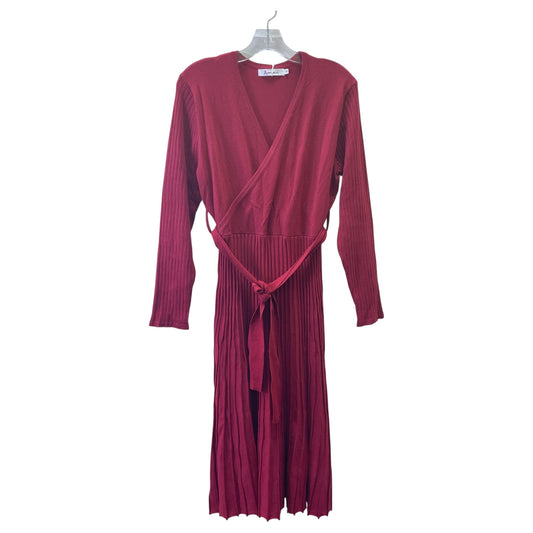 Dress Sweater By Anrabess In Red, Size:Xl