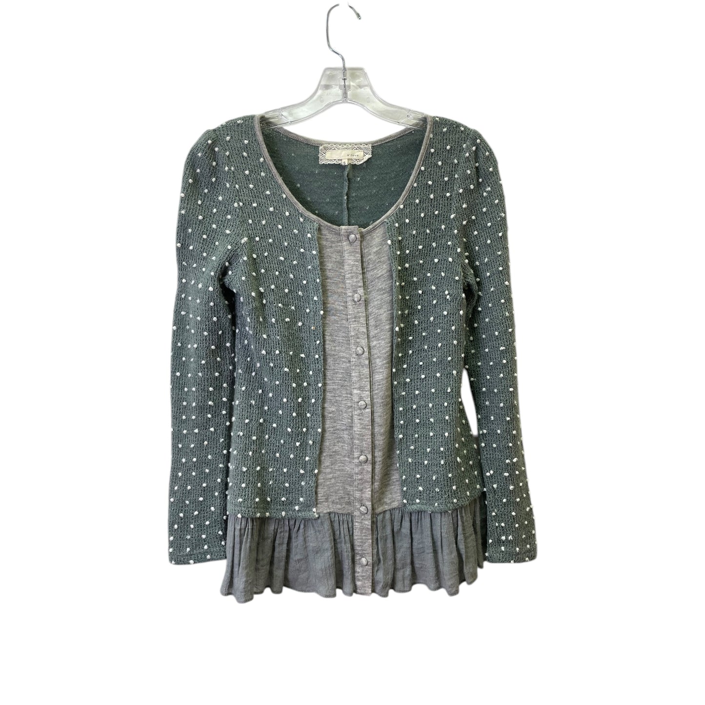 Top Ls By Areve In Green, Size:S