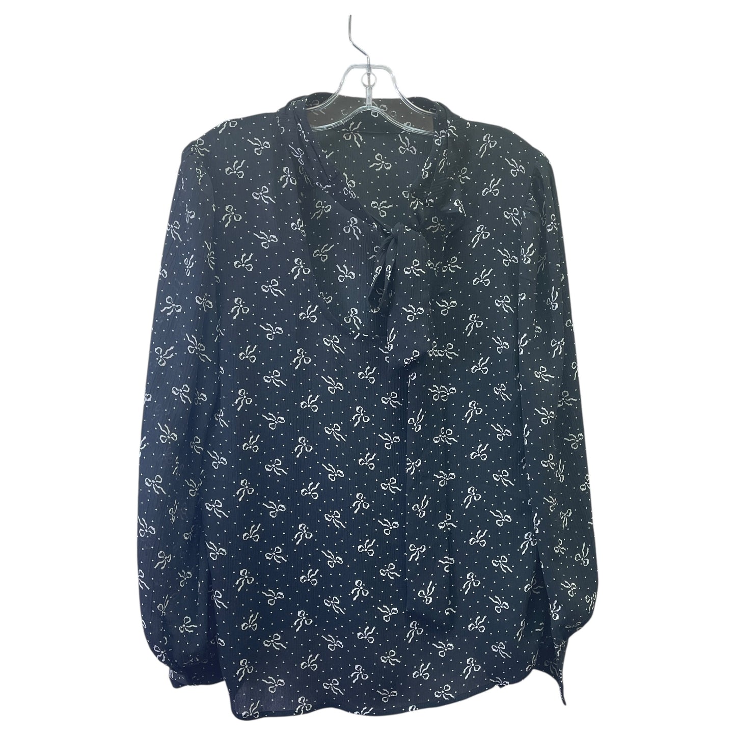 Top Ls By Loft In Black & White, Size:M
