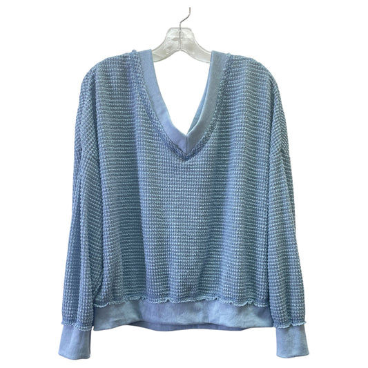 Top Ls By La Miel In Blue, Size:L