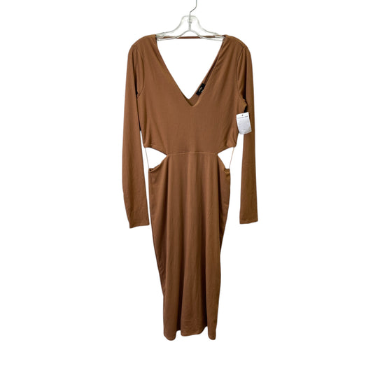 Dress Casual Midi By AFRM In Tan, Size:M