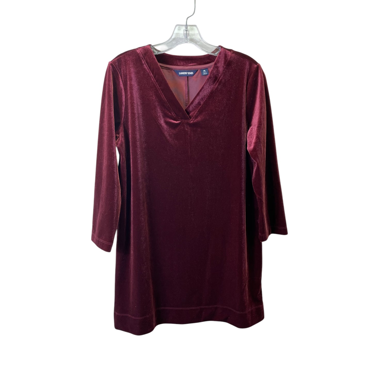 Dress Casual Short By Lands End In Maroon, Size:M