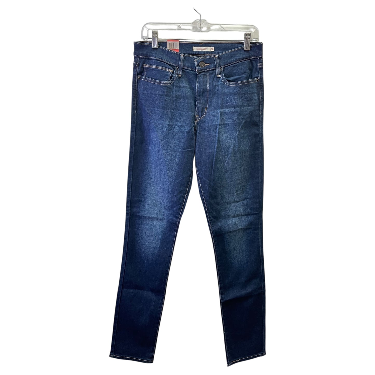 Jeans Skinny By Levis In Blue Denim, Size:10