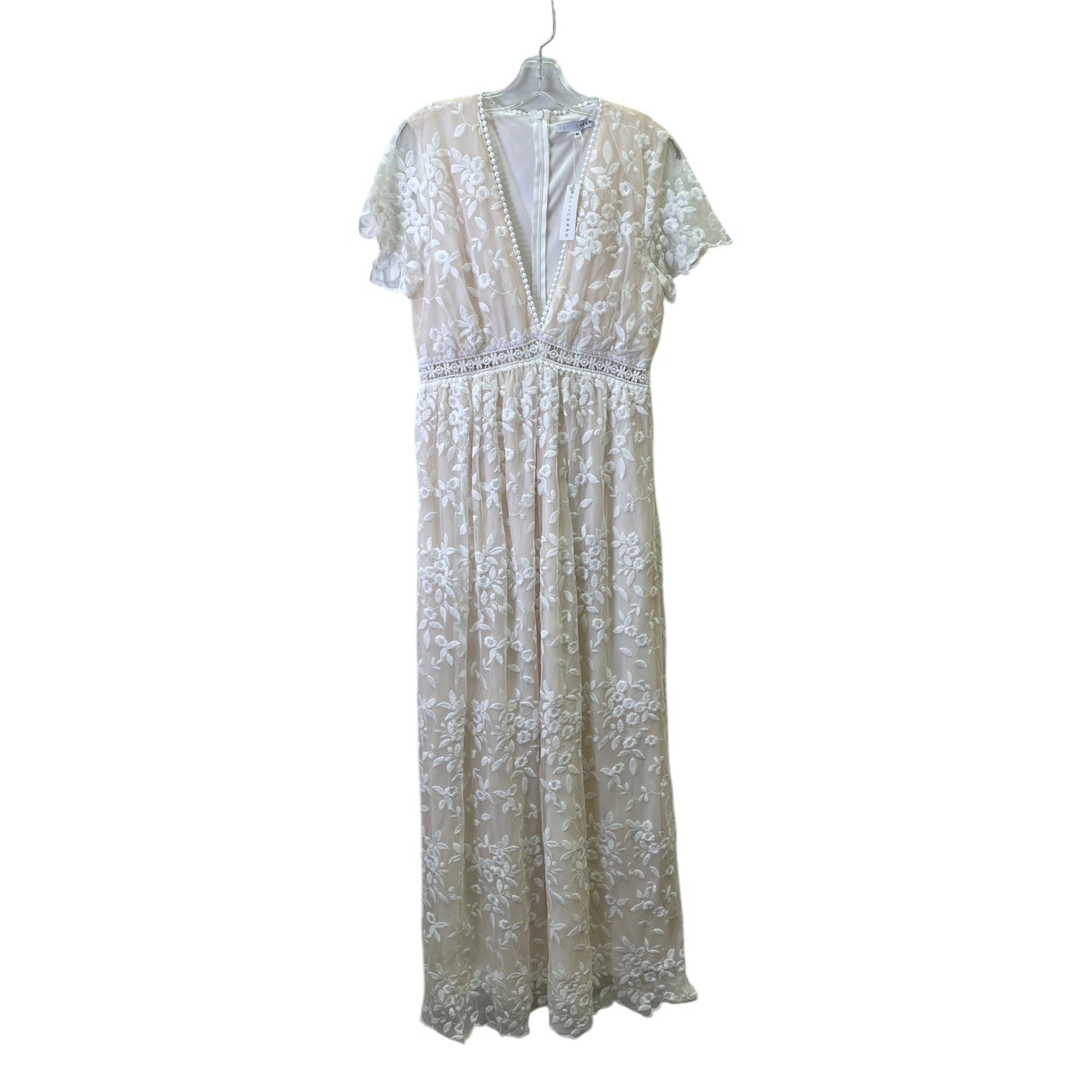 Dress Party Long By Baltic Born In Cream & White, Size:M