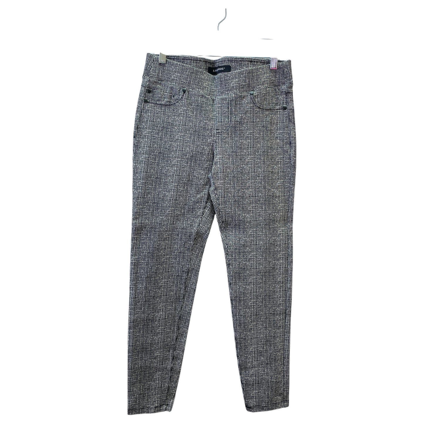 Pants Dress By Liverpool In Grey & White, Size:6