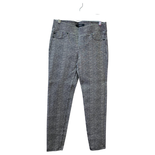Pants Dress By Liverpool In Grey & White, Size:6