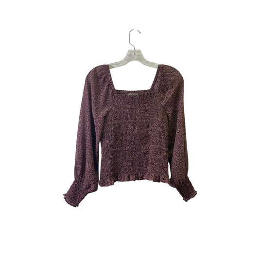 Top Ls By Madewell In Maroon, Size:Xs