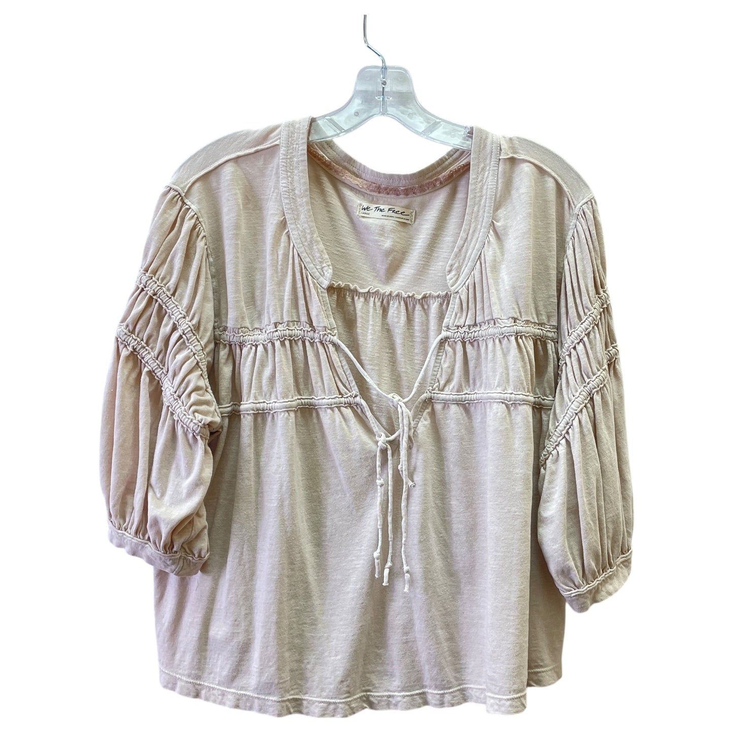 Top Ls By We The Free In Taupe, Size:L