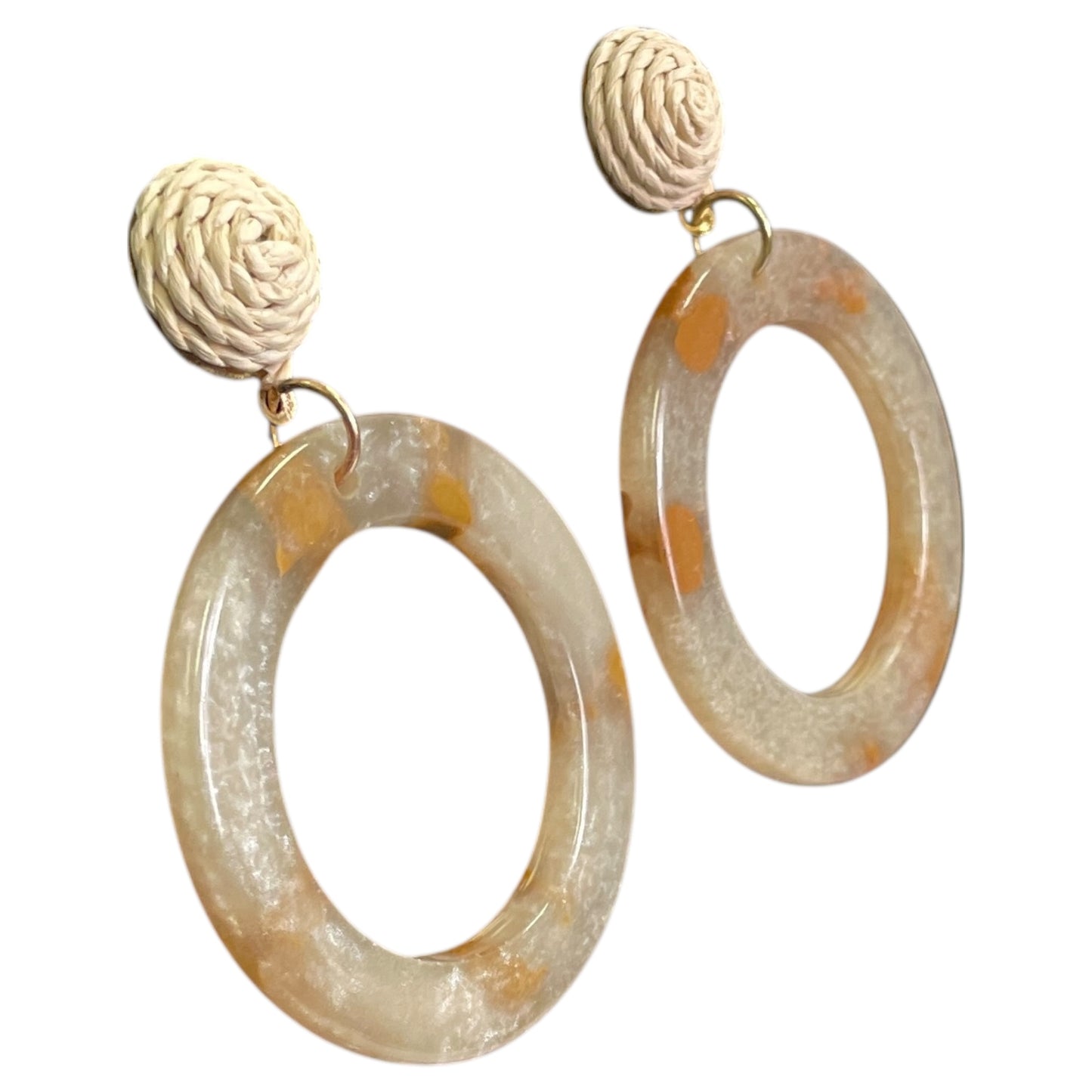 EARRINGS DANGLE/DROP by  CME In TAN