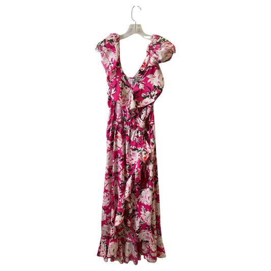 Dress Casual Maxi By Charlotte Russe In Pink & White, Size:Xl