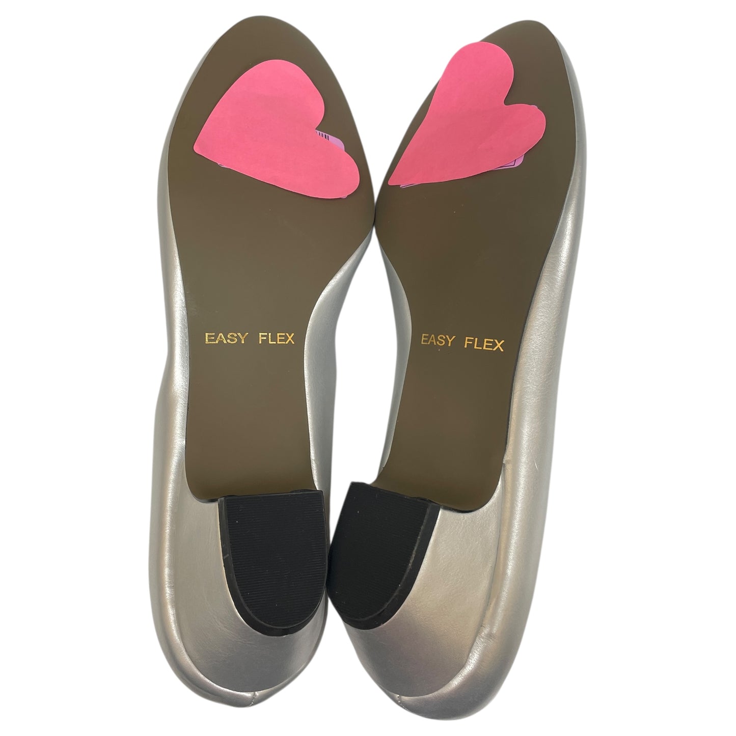 Shoes Heels Block By Easy Street In Silver, Size:12