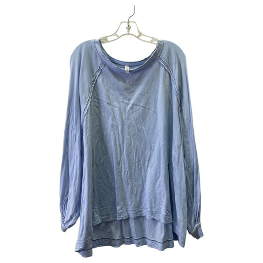 Athletic Top Ls Crewneck By Free People In Purple, Size:M