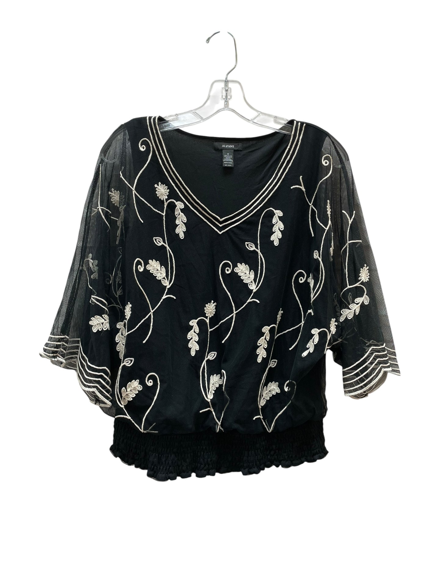 Top Ls By Alfani In Black, Size:M