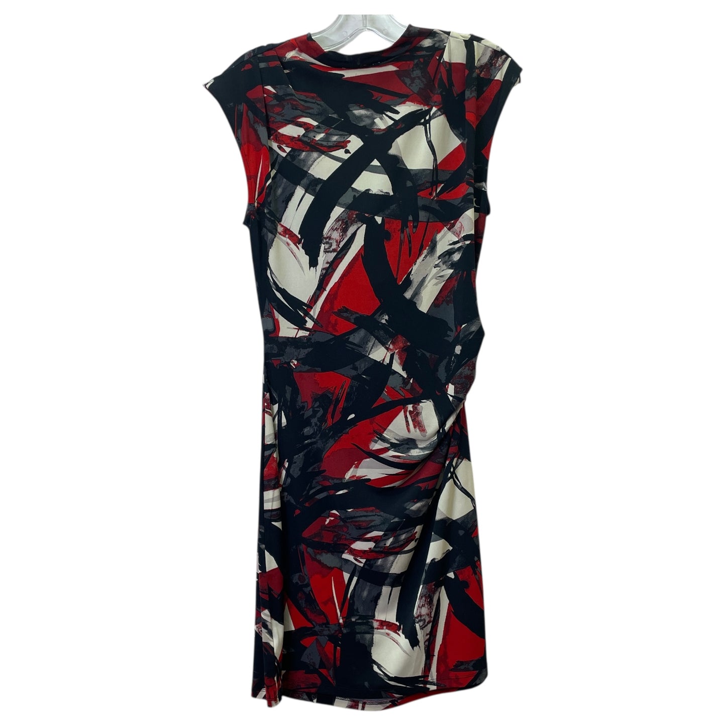 Dress Casual Midi By Michael By Michael Kors In Black & Cream, Size:M