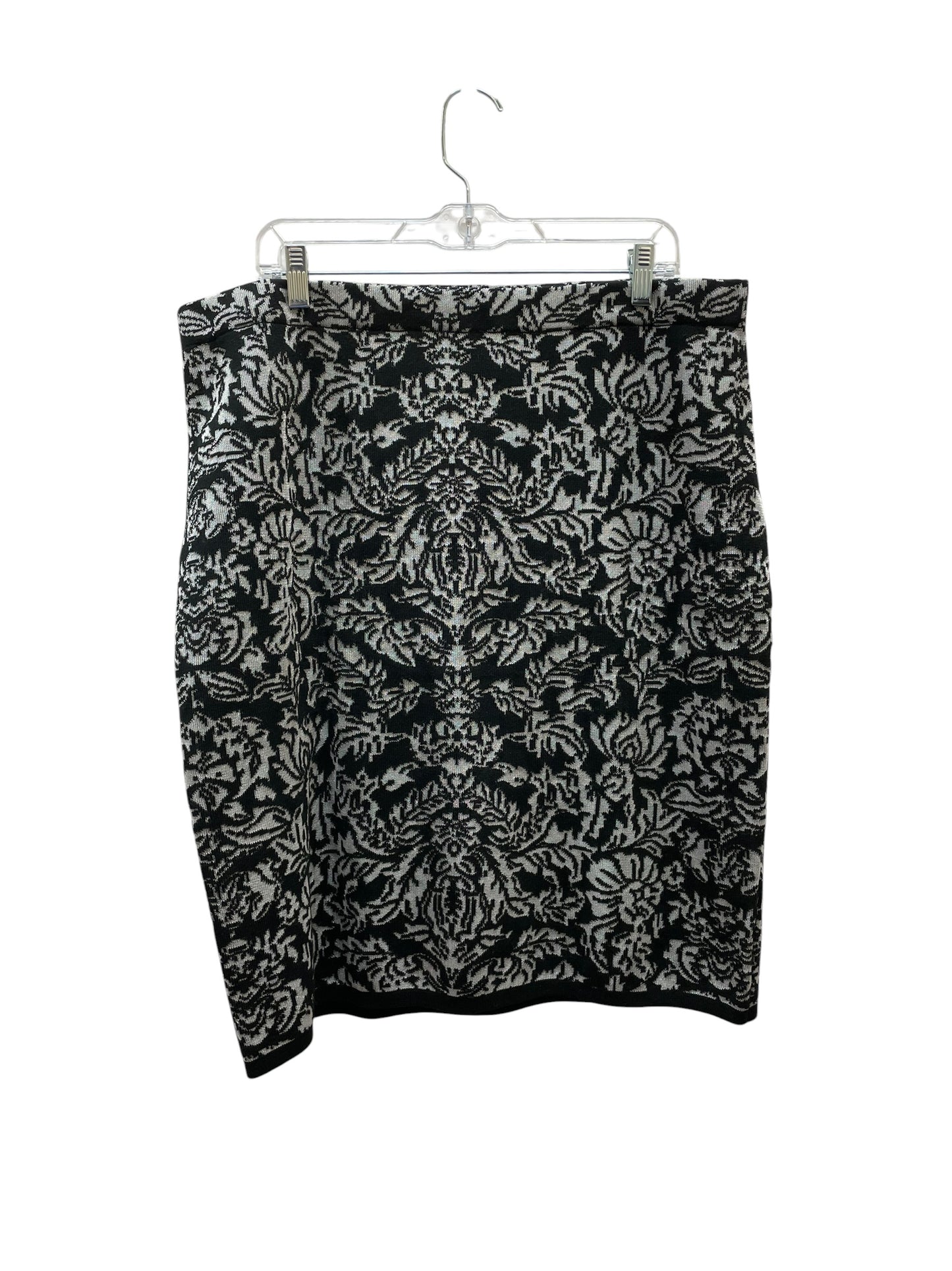 Skirt Midi By Calvin Klein In Black, Size:Xl