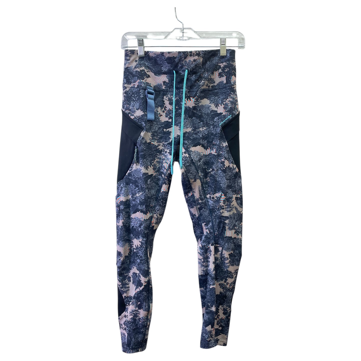 Athletic Leggings By Lululemon In Blue & Pink, Size:8