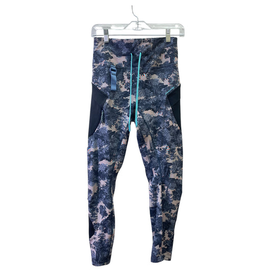 Athletic Leggings By Lululemon In Blue & Pink, Size:8