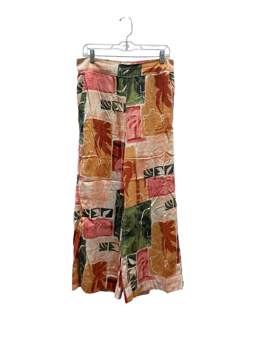 Pants Wide Leg By Nicole Miller In Floral Print, Size:12