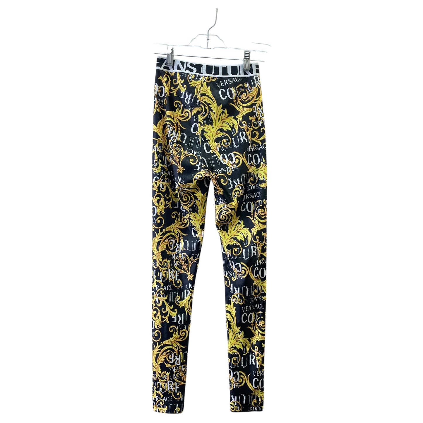 Pants Luxury Designer By Versace In Black, Size:S