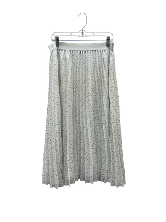 Skirt Maxi By Vince Camuto In Gold & White, Size:M