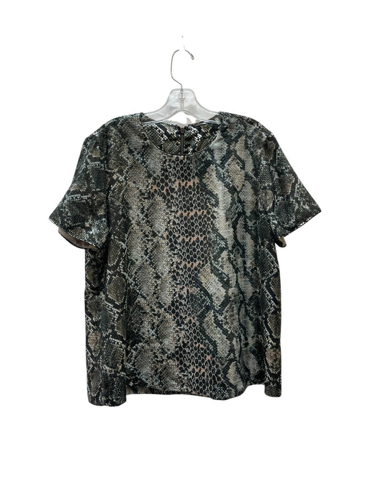 Top Ss By Elie Tahari In Snakeskin Print, Size:L