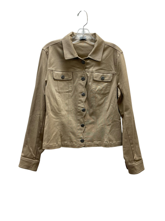 Jacket Other By Tribal In Brown & Silver, Size:M