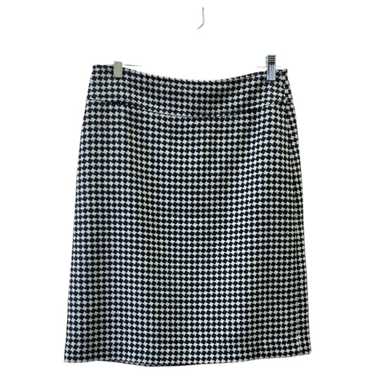 Skirt Midi By Talbots In Black & White, Size:4