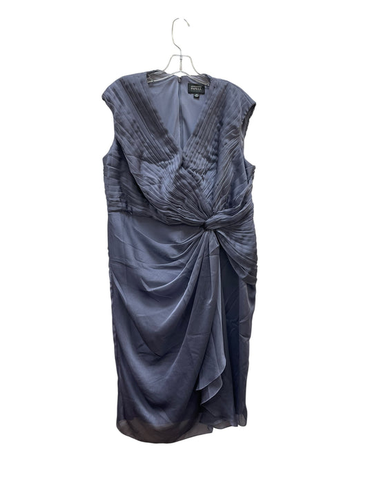 Dress Casual Midi By Adrianna Papell In Purple, Size:14