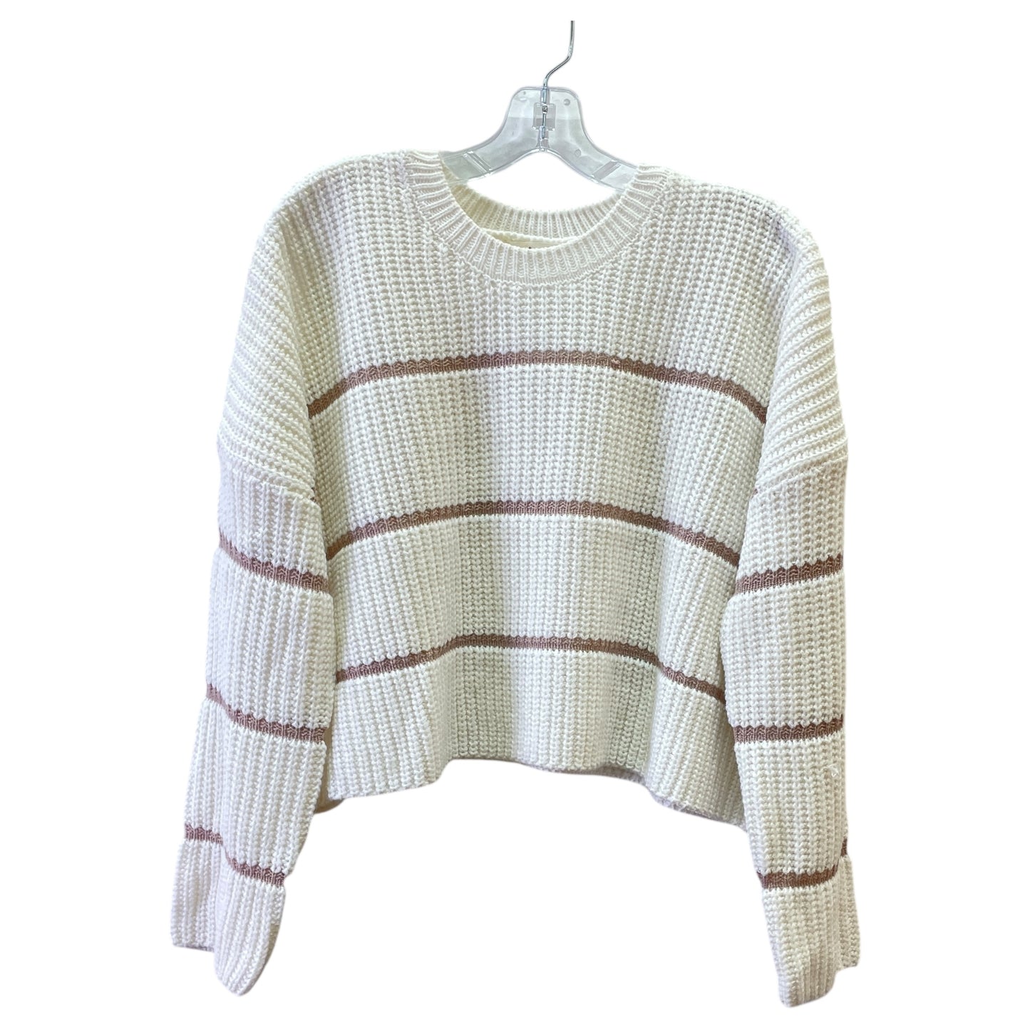 Sweater By Moon And Madison In Brown & Cream, Size:M