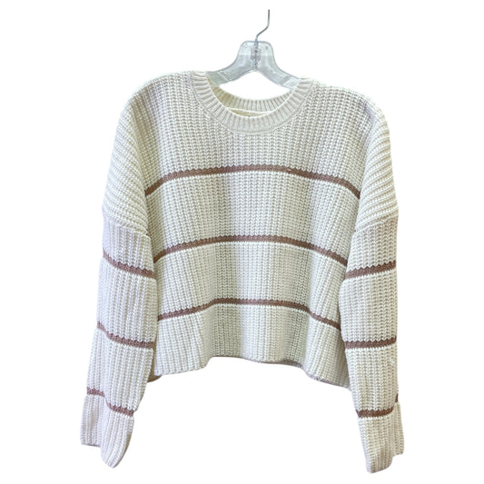 Sweater By Moon And Madison In Brown & Cream, Size:M