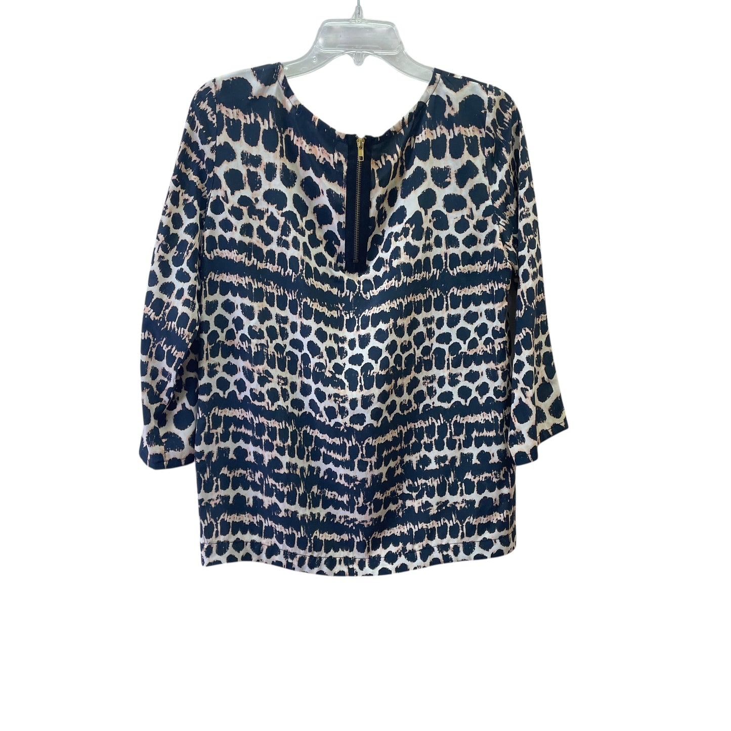 Top Ls By Maeve In Blue & Tan, Size:M