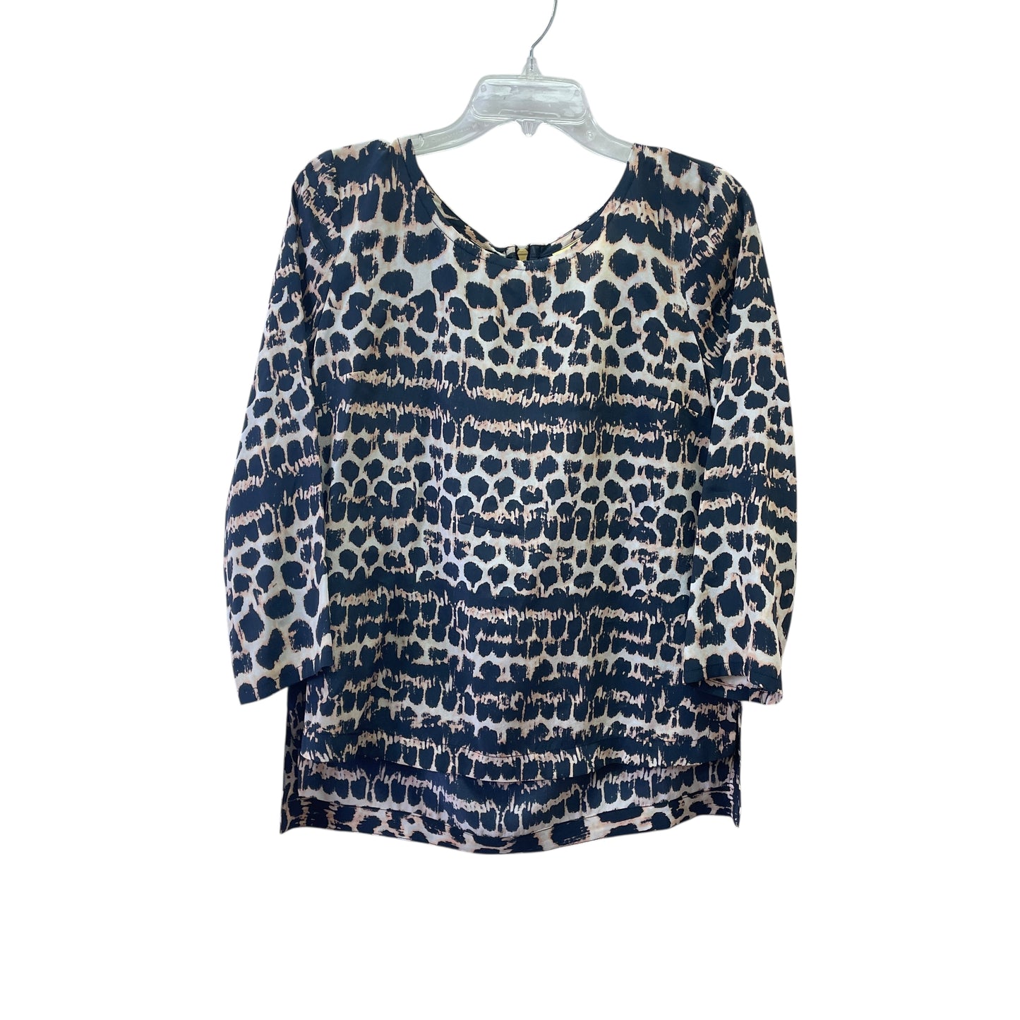 Top Ls By Maeve In Blue & Tan, Size:M