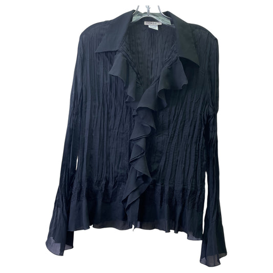 Top Ls Basic By Notations In Black, Size:L