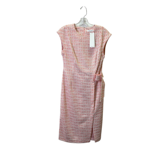 Dress Casual Midi By Calvin Klein In Peach, Size:S