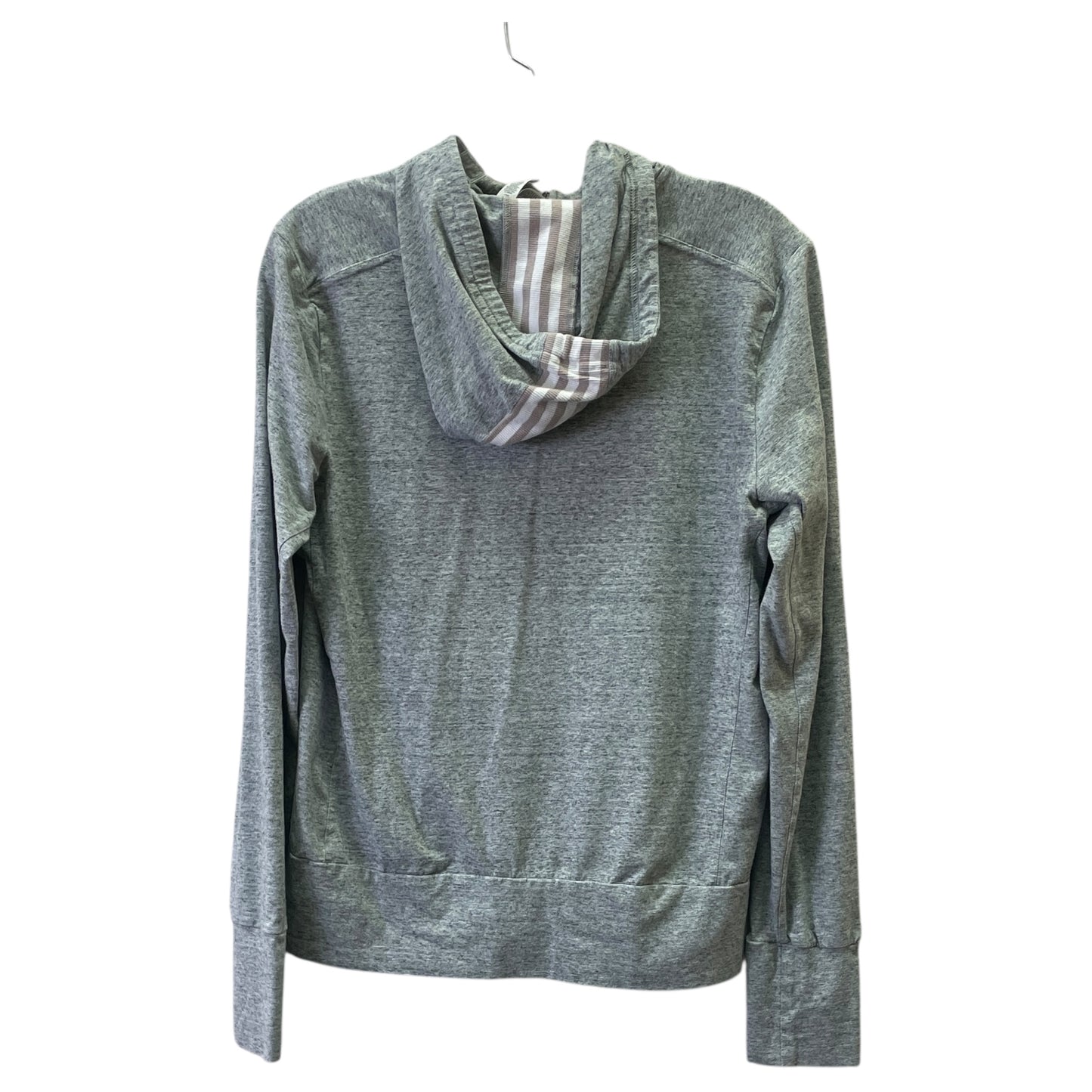 Athletic Sweatshirt Hoodie By Adidas In Grey, Size:M