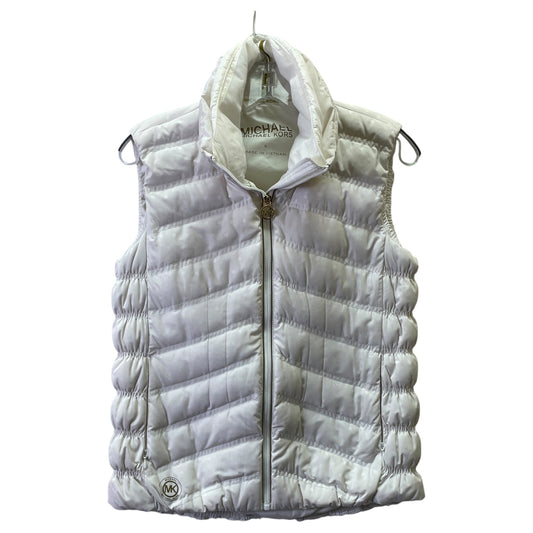 Vest Puffer & Quilted By Michael By Michael Kors In Ivory, Size:S