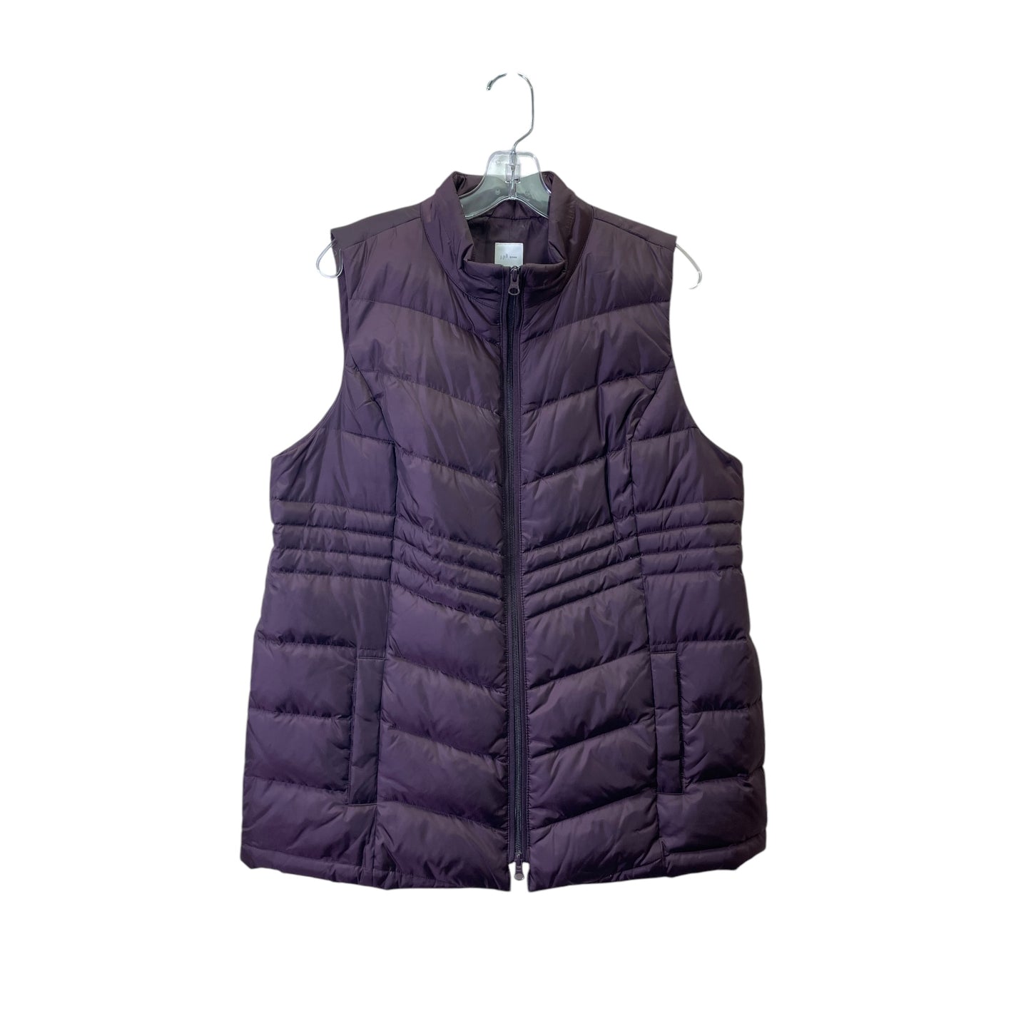 Vest Puffer & Quilted By J. Jill In Purple, Size:LP