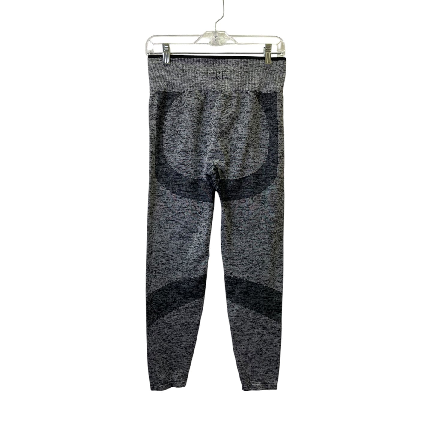 Athletic Leggings By Pink In Black & Grey, Size:L