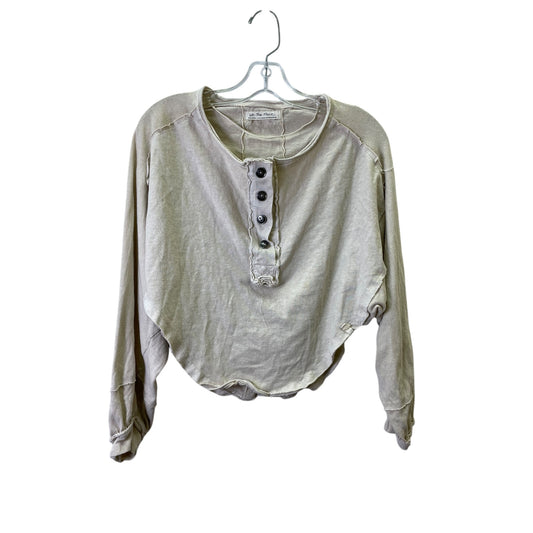 Top Ls Basic By We The Free In Beige, Size:Xs