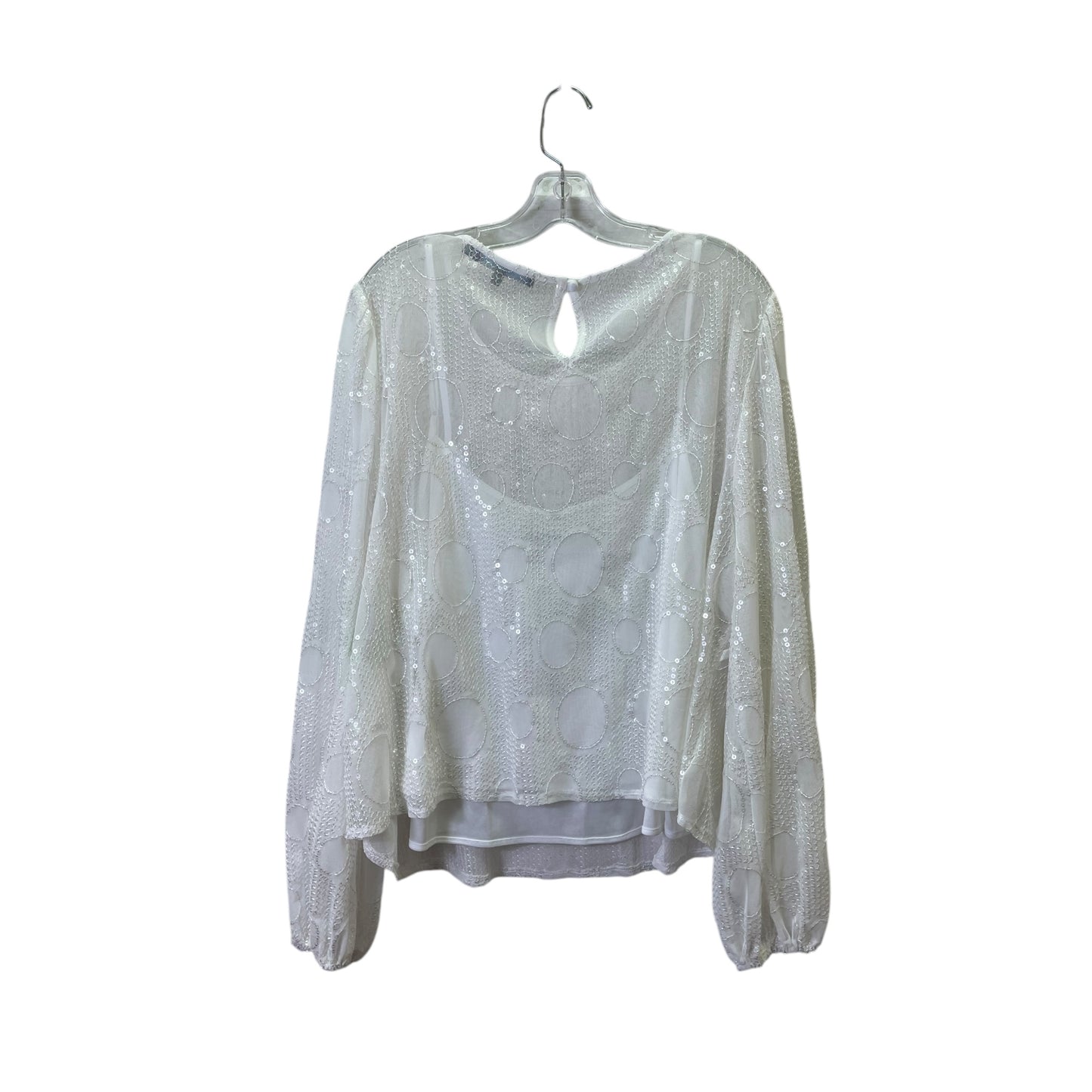 Top Ls By Eva Franco In White, Size:1X