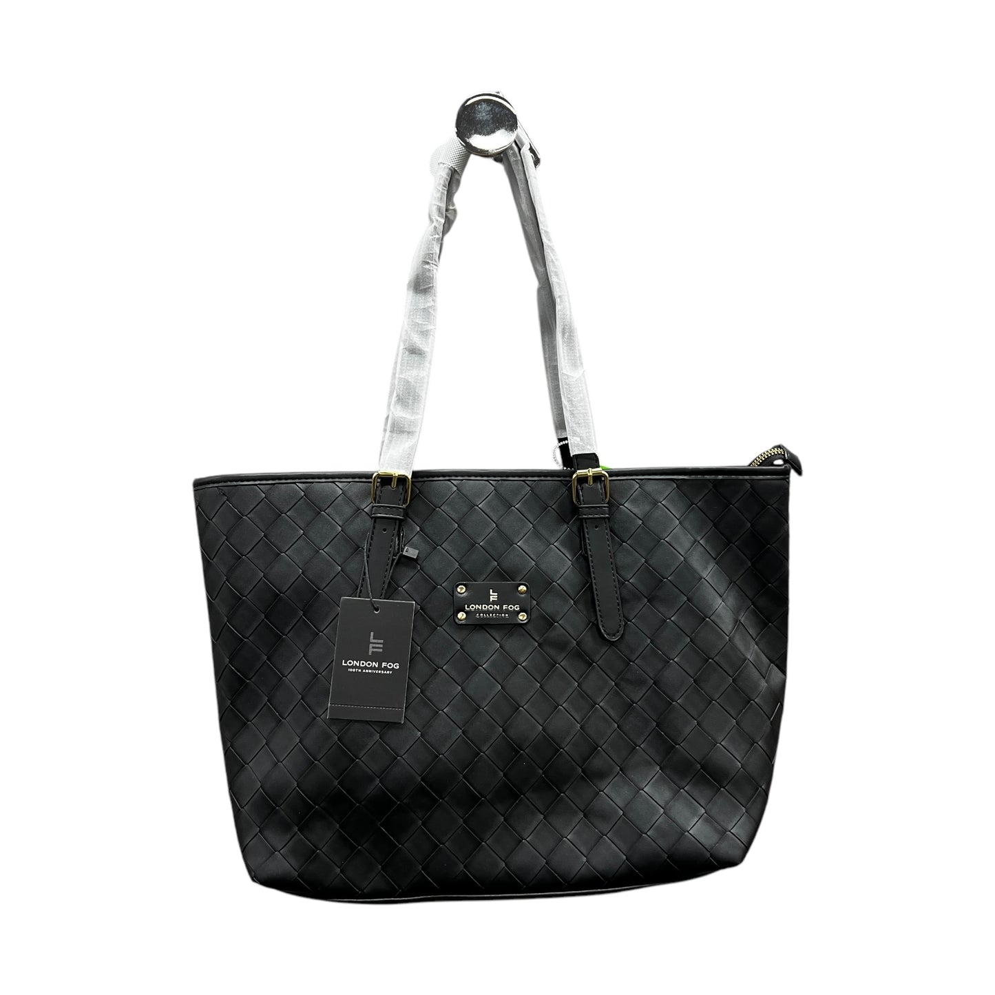 Handbag By London Fog In Black, Size:Large