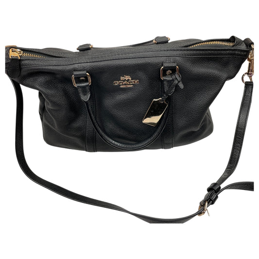 Handbag Designer By Coach In Black, Size:Large